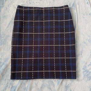 Ann Taylor Plaid Pencil Skirt